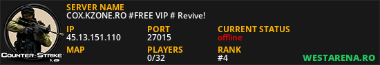COX.KZONE.RO #FREE VIP # Revive!